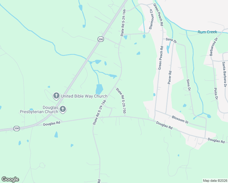 map of restaurants, bars, coffee shops, grocery stores, and more near 2301 J B Denton Road in Lancaster