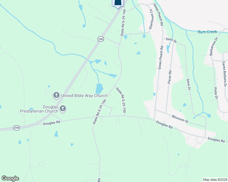 map of restaurants, bars, coffee shops, grocery stores, and more near 2301 J B Denton Road in Lancaster