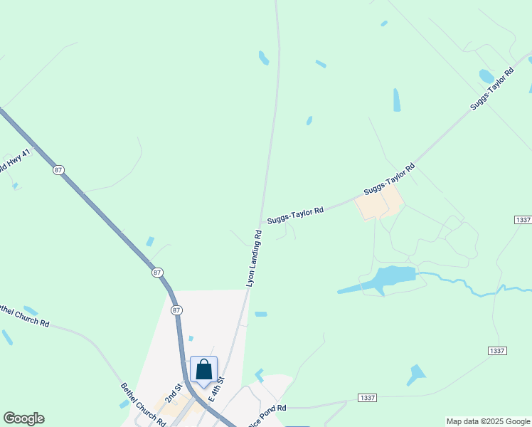 map of restaurants, bars, coffee shops, grocery stores, and more near 682 Lyon Landing Road in Elizabethtown
