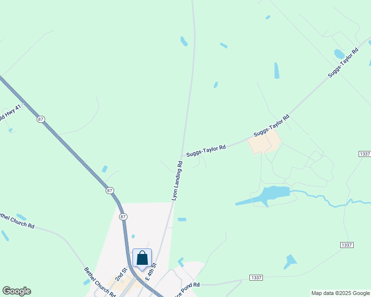 map of restaurants, bars, coffee shops, grocery stores, and more near 682 Lyon Landing Road in Elizabethtown