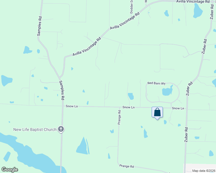 map of restaurants, bars, coffee shops, grocery stores, and more near 1810 Snow Lane in Alexander