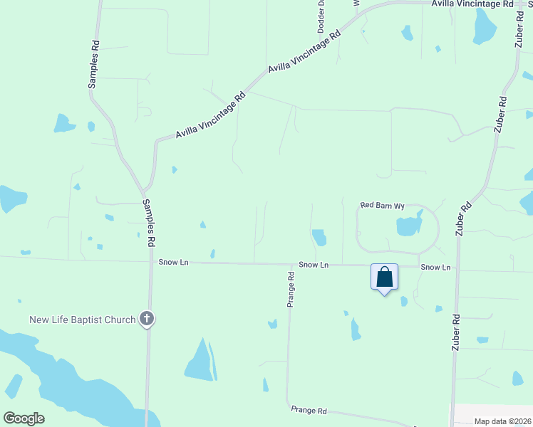 map of restaurants, bars, coffee shops, grocery stores, and more near 1810 Snow Lane in Alexander