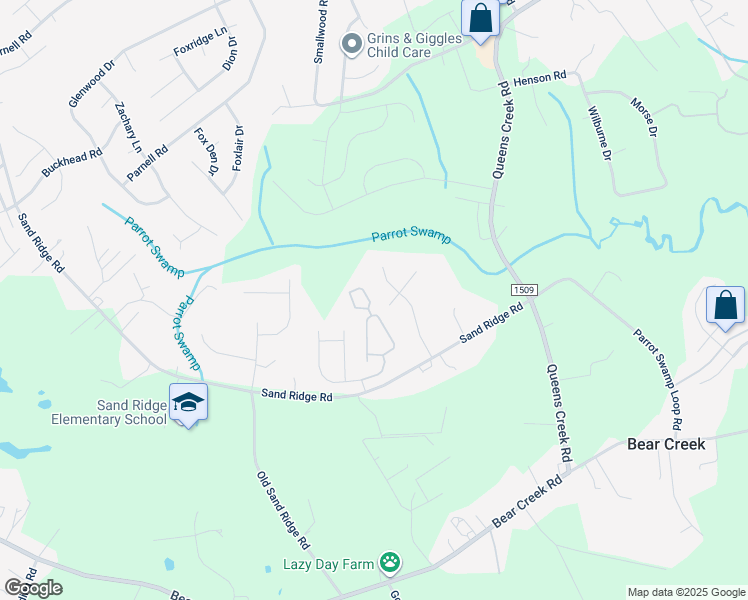 map of restaurants, bars, coffee shops, grocery stores, and more near 160 Kelly Circle in Hubert