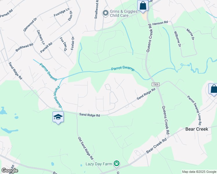 map of restaurants, bars, coffee shops, grocery stores, and more near 163 Kelly Circle in Hubert