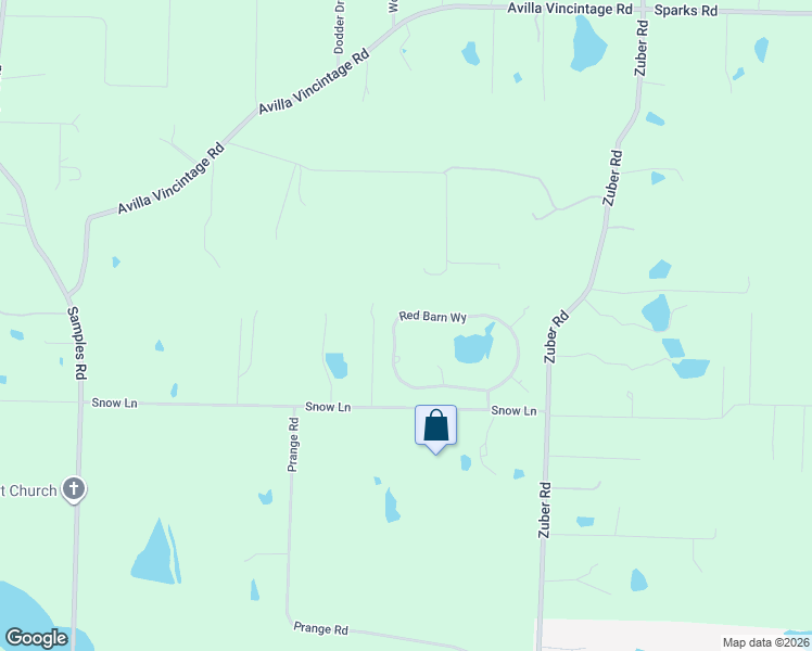 map of restaurants, bars, coffee shops, grocery stores, and more near 2210 Snow Lane in Alexander