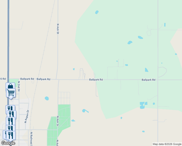 map of restaurants, bars, coffee shops, grocery stores, and more near 703 Ballpark Road in Marlow