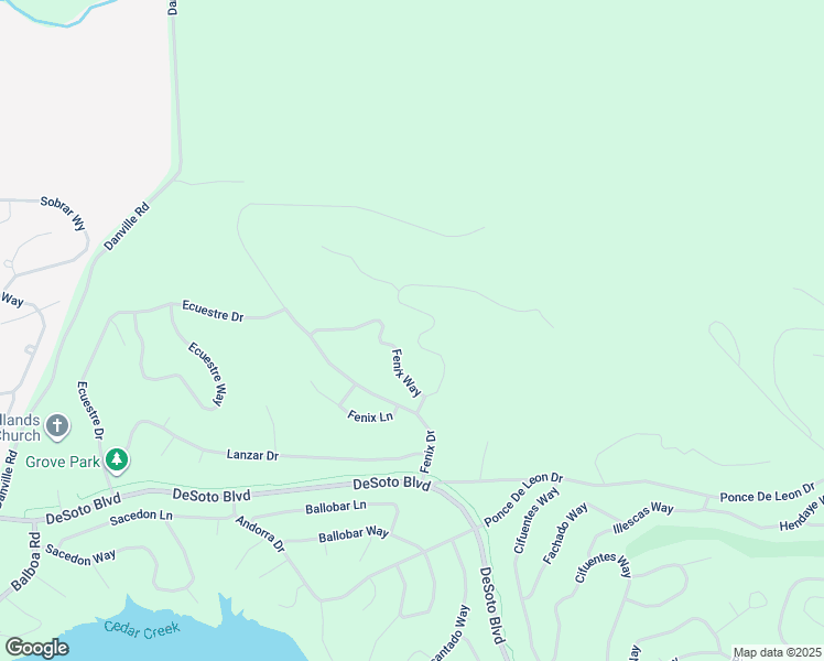 map of restaurants, bars, coffee shops, grocery stores, and more near 15 Binefar Way in Hot Springs Village