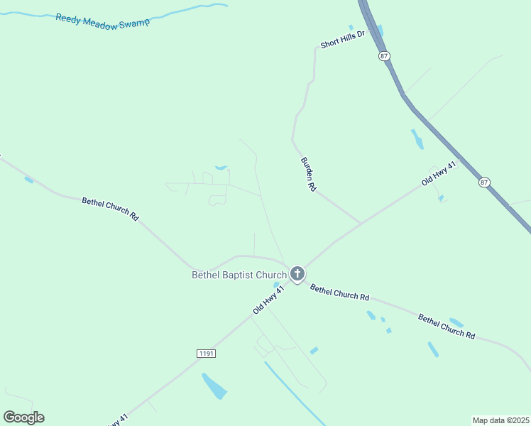 map of restaurants, bars, coffee shops, grocery stores, and more near Longs Road in Bladen County