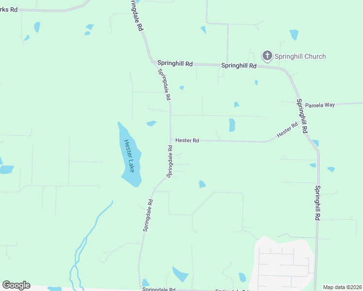 map of restaurants, bars, coffee shops, grocery stores, and more near 3511 Hester Road in Alexander