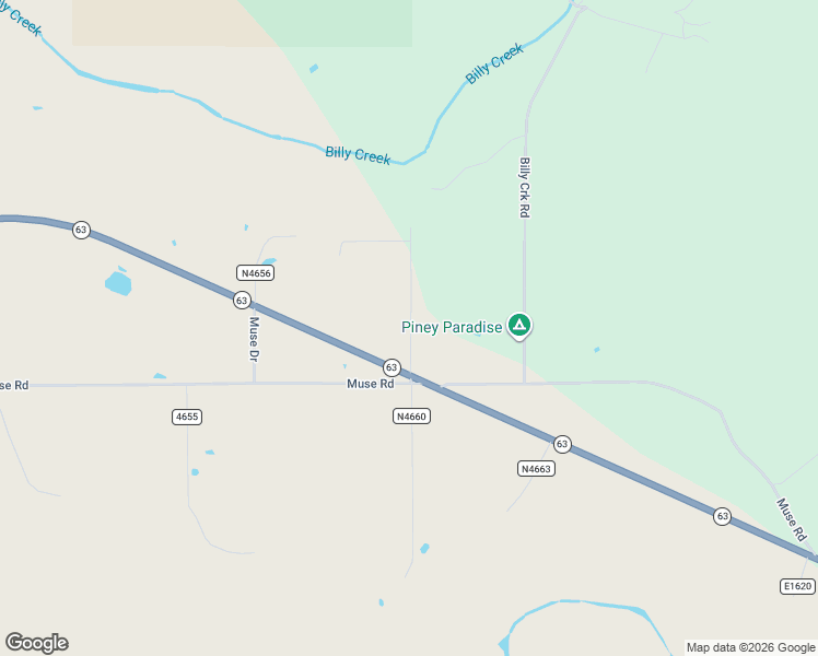 map of restaurants, bars, coffee shops, grocery stores, and more near 58893 Muse Lane in Muse