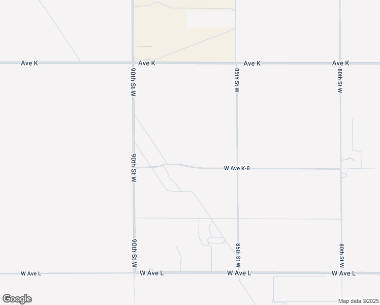 map of restaurants, bars, coffee shops, grocery stores, and more near 87th Street West in Lancaster