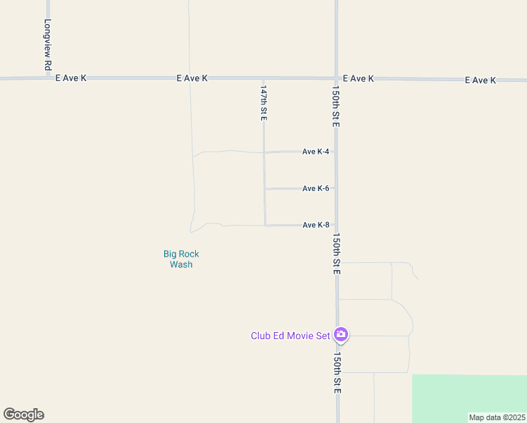 map of restaurants, bars, coffee shops, grocery stores, and more near 147th Street East in Los Angeles County