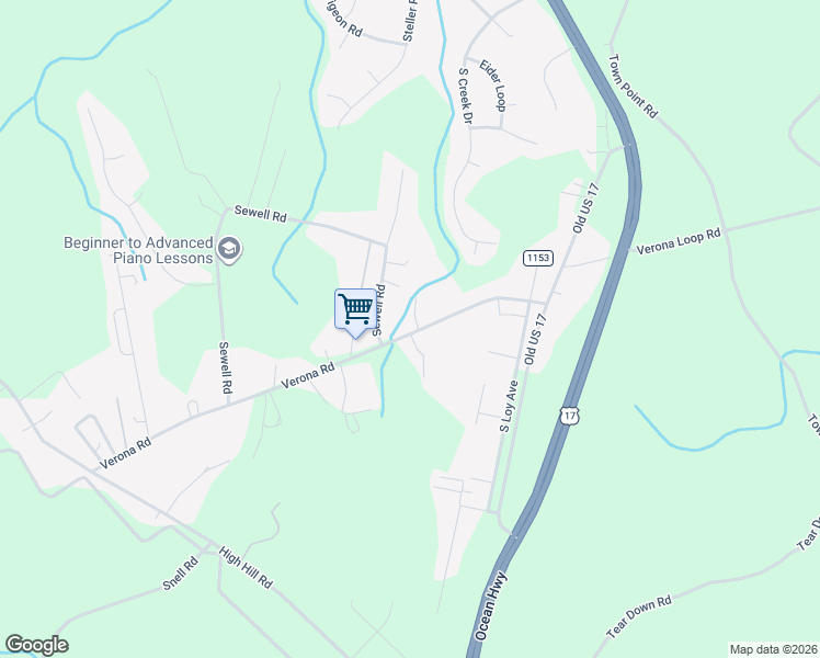 map of restaurants, bars, coffee shops, grocery stores, and more near 156 Verona Rd in Jacksonville