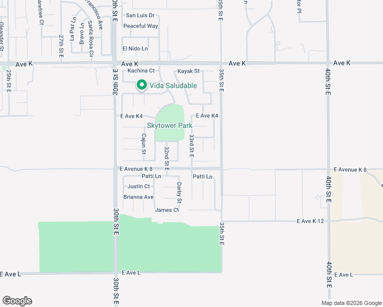 map of restaurants, bars, coffee shops, grocery stores, and more near 33rd Street East in Lancaster