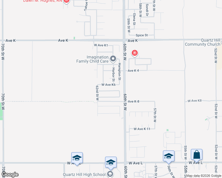 map of restaurants, bars, coffee shops, grocery stores, and more near 6059 Brentwood Avenue in Lancaster
