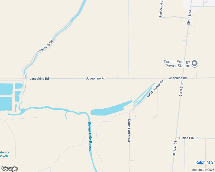 map of restaurants, bars, coffee shops, grocery stores, and more near 2730 Josephine Road in Tunica