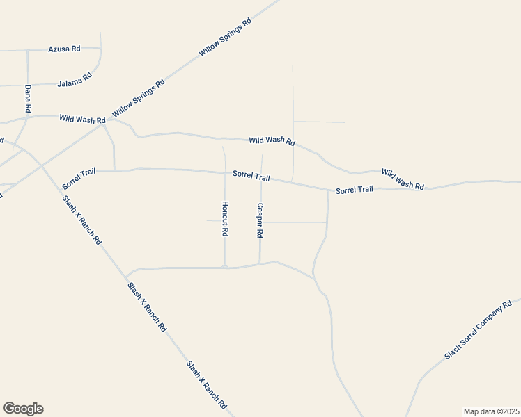 map of restaurants, bars, coffee shops, grocery stores, and more near Caspar Road in San Bernardino County