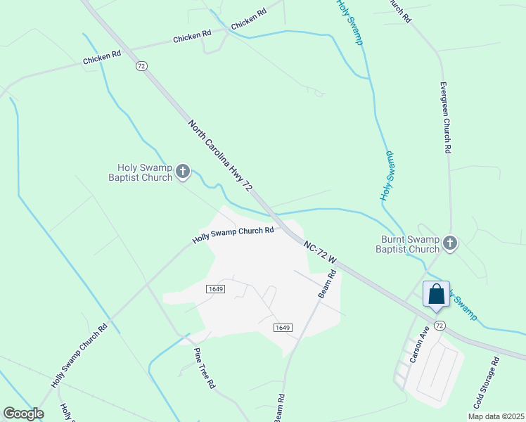 map of restaurants, bars, coffee shops, grocery stores, and more near 5335 North Carolina Highway 72 in Lumberton