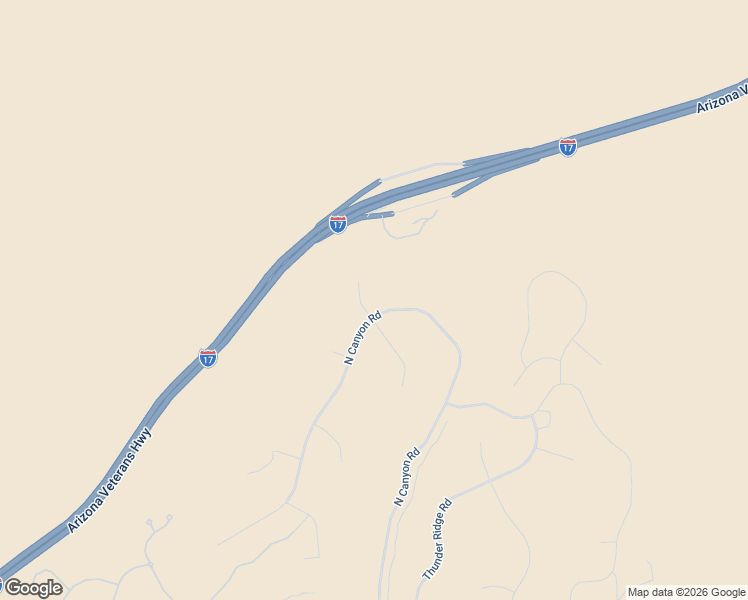 map of restaurants, bars, coffee shops, grocery stores, and more near 6679 North Canyon Road in Lake Montezuma