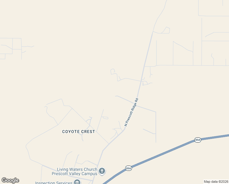 map of restaurants, bars, coffee shops, grocery stores, and more near 8730 North Prescott Ridge Road in Prescott Valley