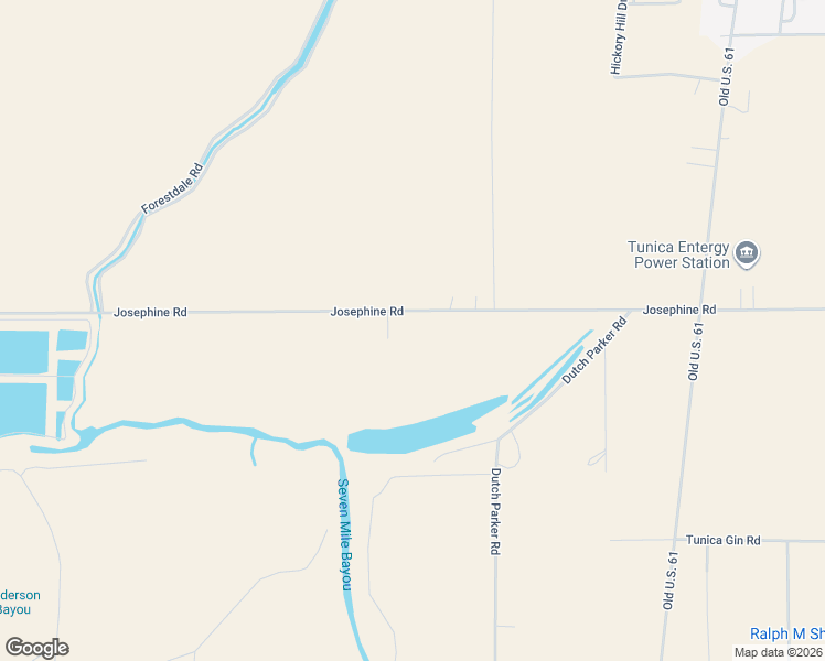 map of restaurants, bars, coffee shops, grocery stores, and more near 2730 Josephine Road in Tunica