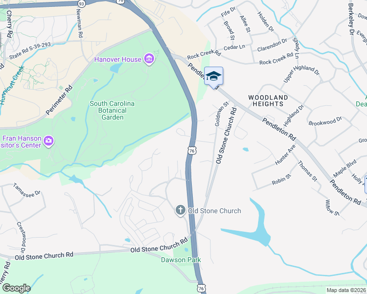 map of restaurants, bars, coffee shops, grocery stores, and more near 112 Singleton Street in Clemson