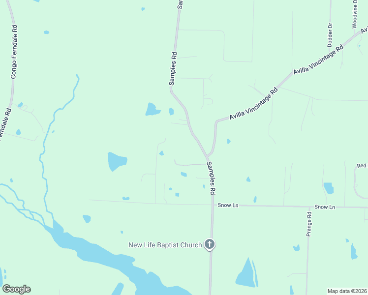 map of restaurants, bars, coffee shops, grocery stores, and more near 1105 Victory Lane in Alexander