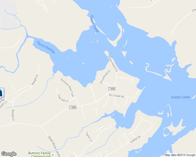 map of restaurants, bars, coffee shops, grocery stores, and more near 16 Arrowhead Drive in Hubert