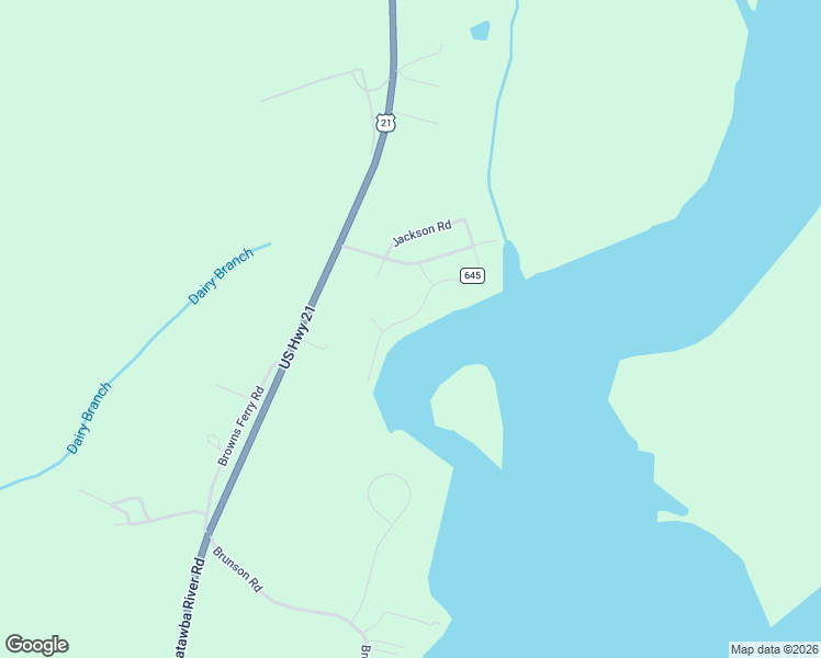 map of restaurants, bars, coffee shops, grocery stores, and more near 1047 Jackson Road in Fort Lawn