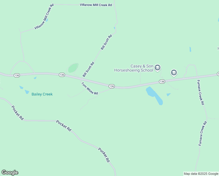 map of restaurants, bars, coffee shops, grocery stores, and more near 13538 Georgia 136 in LaFayette