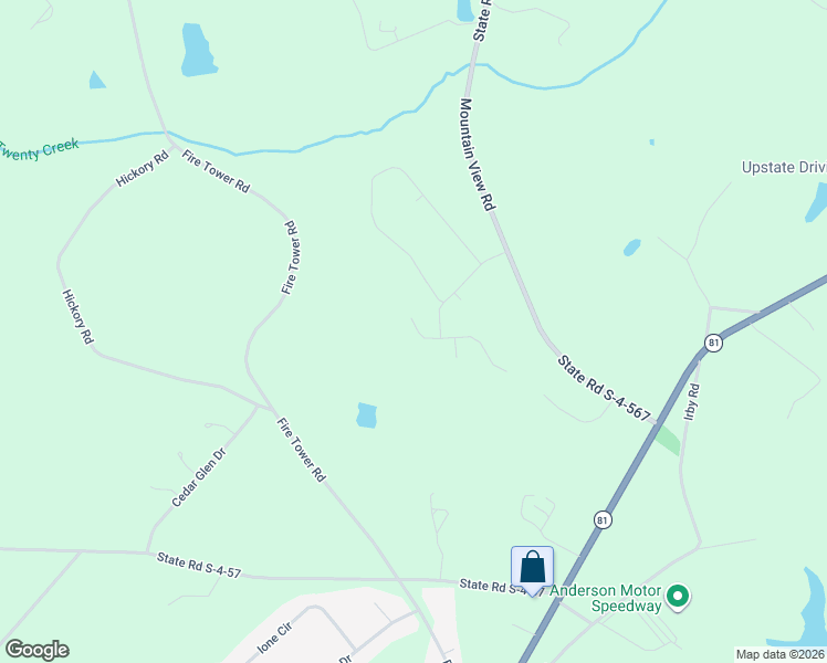 map of restaurants, bars, coffee shops, grocery stores, and more near 164 Waltzing Vine Lane in Williamston