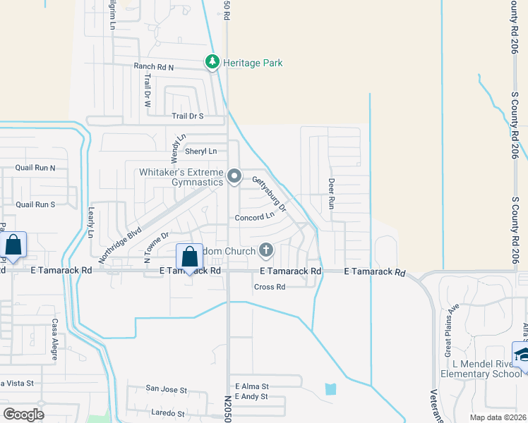 map of restaurants, bars, coffee shops, grocery stores, and more near 1436 Concord Lane in Altus