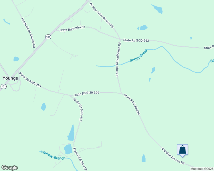 map of restaurants, bars, coffee shops, grocery stores, and more near 4108 Bramlett Church Road in Gray Court