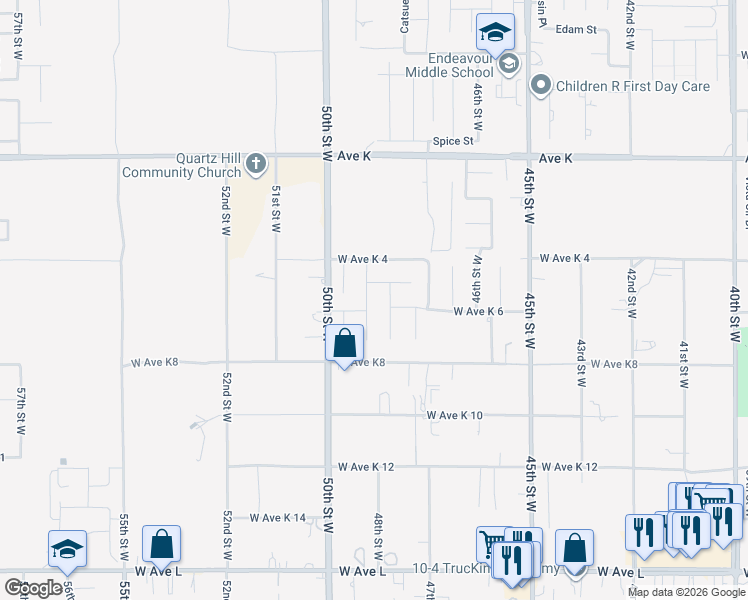 map of restaurants, bars, coffee shops, grocery stores, and more near 43312 Haven Place in Lancaster