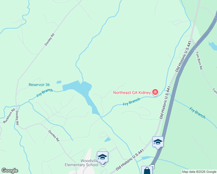 map of restaurants, bars, coffee shops, grocery stores, and more near 805 Beaver Lake Drive in Clarkesville