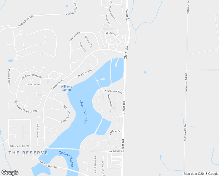 map of restaurants, bars, coffee shops, grocery stores, and more near 1030 Grandeview Boulevard in Huntsville