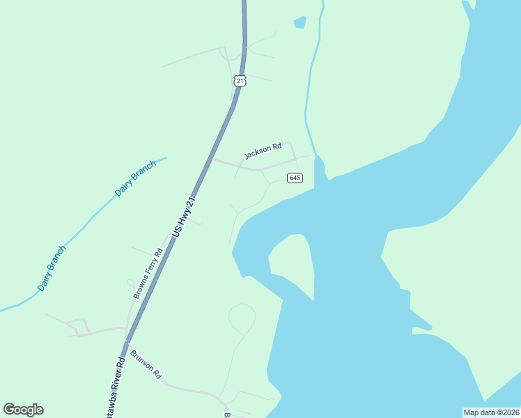 map of restaurants, bars, coffee shops, grocery stores, and more near 1047 Jackson Road in Fort Lawn