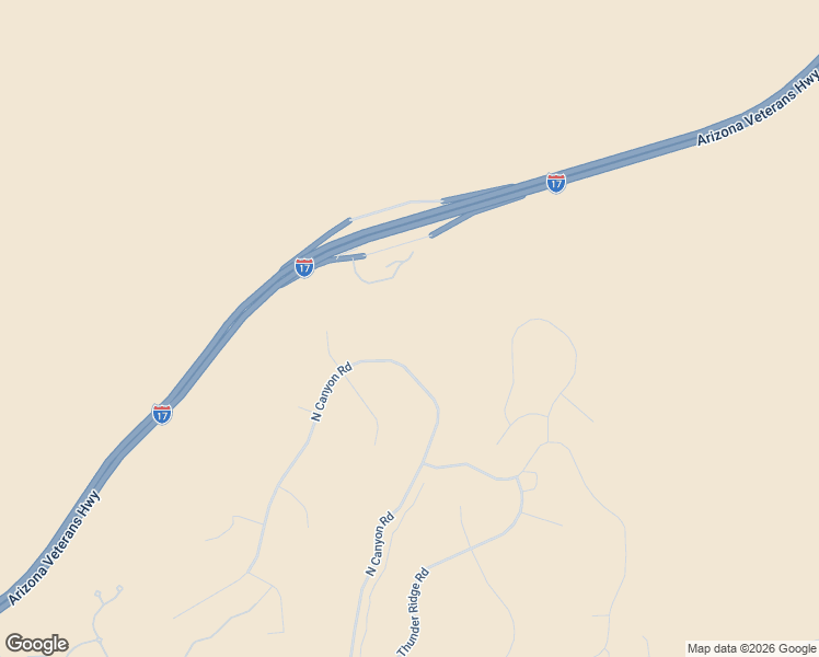 map of restaurants, bars, coffee shops, grocery stores, and more near 6651 North Canyon Road in Lake Montezuma