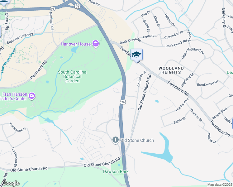 map of restaurants, bars, coffee shops, grocery stores, and more near 112 Singleton Street in Clemson