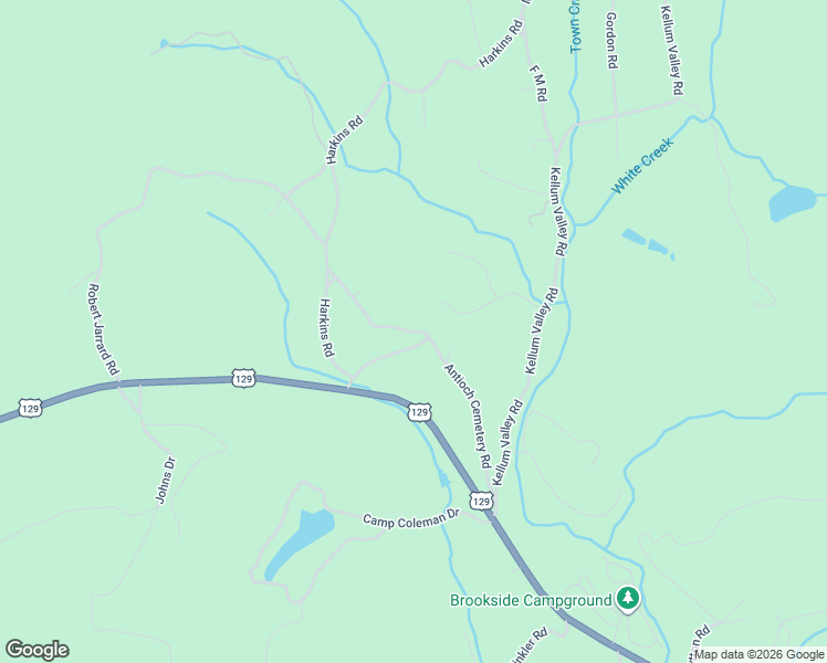 map of restaurants, bars, coffee shops, grocery stores, and more near 308 Antioch Church Rd in Cleveland