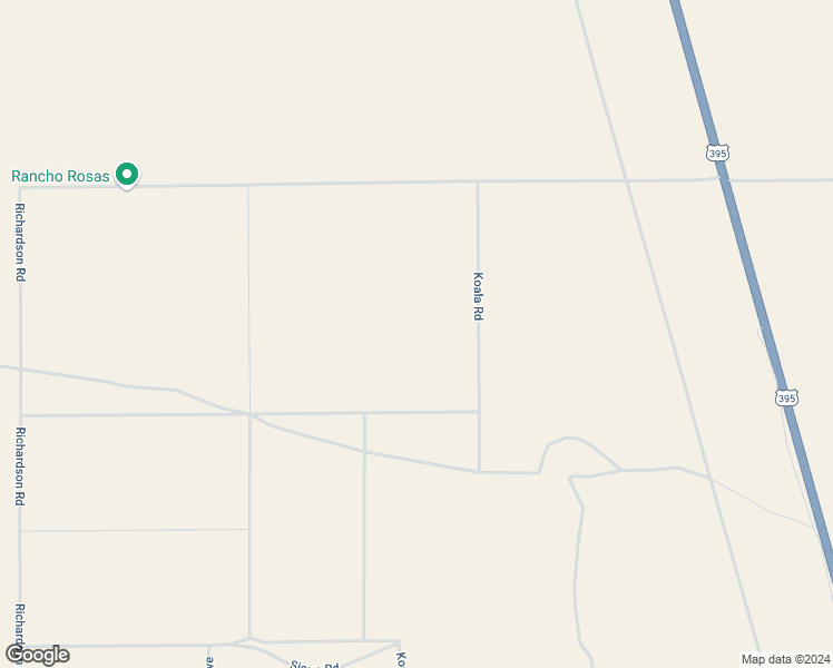 map of restaurants, bars, coffee shops, grocery stores, and more near Koala Road in Adelanto