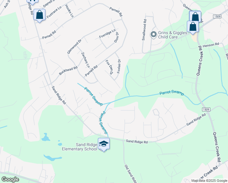 map of restaurants, bars, coffee shops, grocery stores, and more near 257 Zachary Lane in Hubert