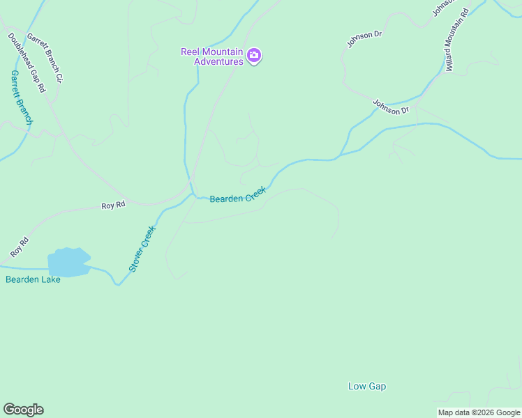 map of restaurants, bars, coffee shops, grocery stores, and more near 325 Rainbow Drive in Ellijay
