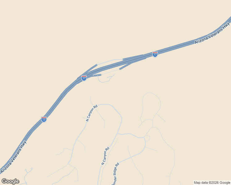 map of restaurants, bars, coffee shops, grocery stores, and more near 6651 North Canyon Road in Lake Montezuma