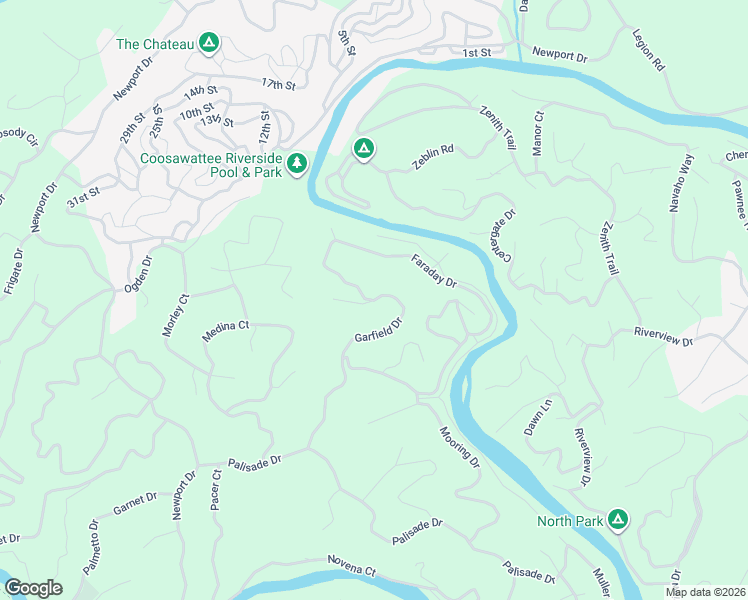 map of restaurants, bars, coffee shops, grocery stores, and more near Faraday Drive in Ellijay