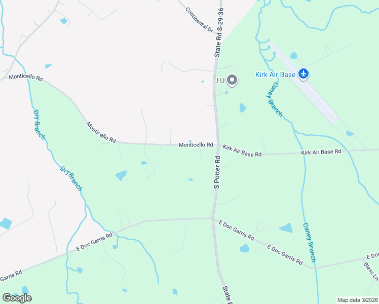 map of restaurants, bars, coffee shops, grocery stores, and more near 610 Monticello Road in Lancaster