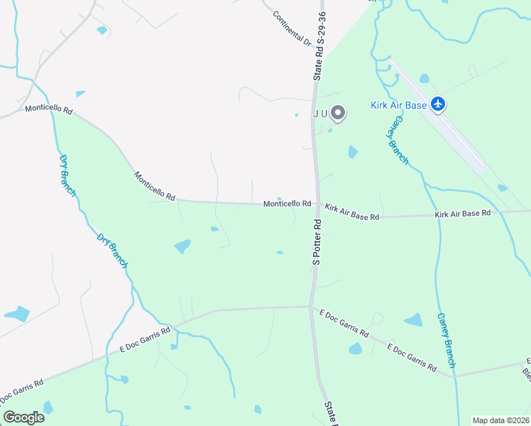 map of restaurants, bars, coffee shops, grocery stores, and more near 610 Monticello Road in Lancaster