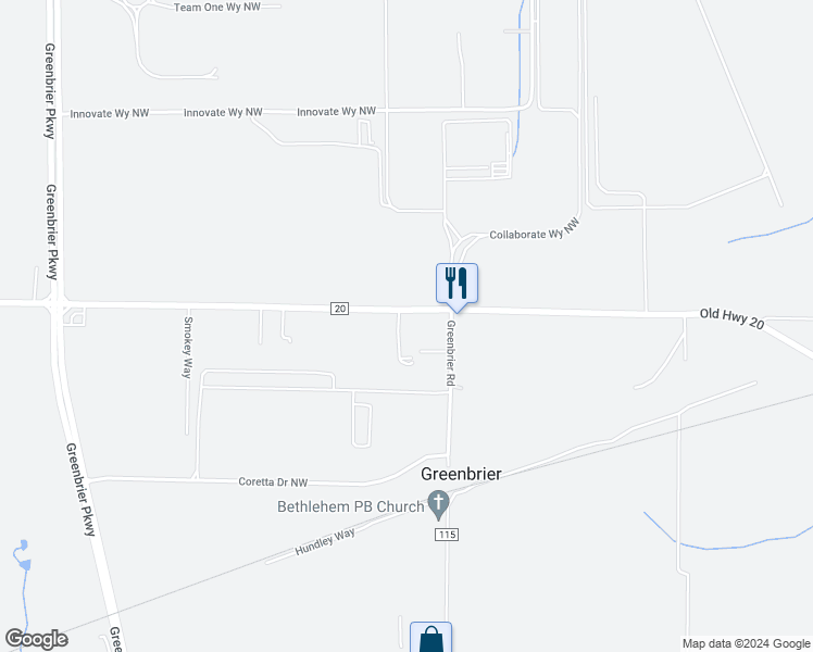 map of restaurants, bars, coffee shops, grocery stores, and more near 26848 Old Highway 20 in Madison
