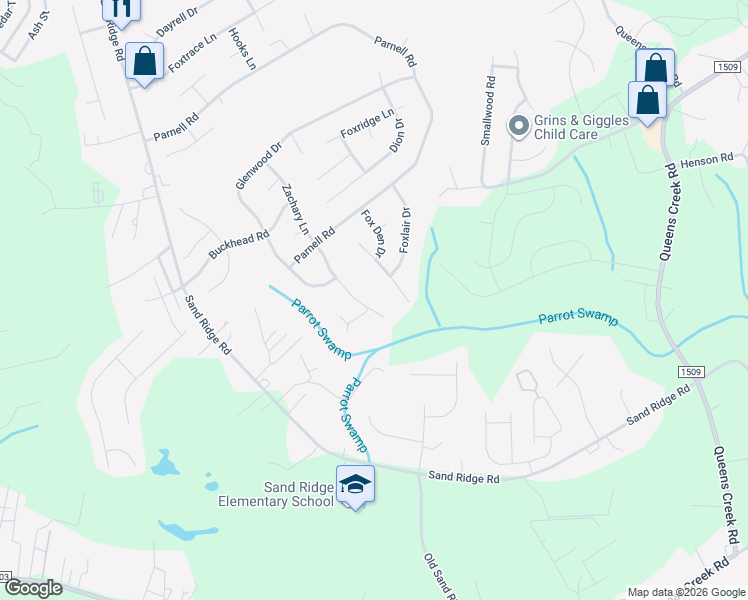 map of restaurants, bars, coffee shops, grocery stores, and more near 251 Zachary Ln in Hubert