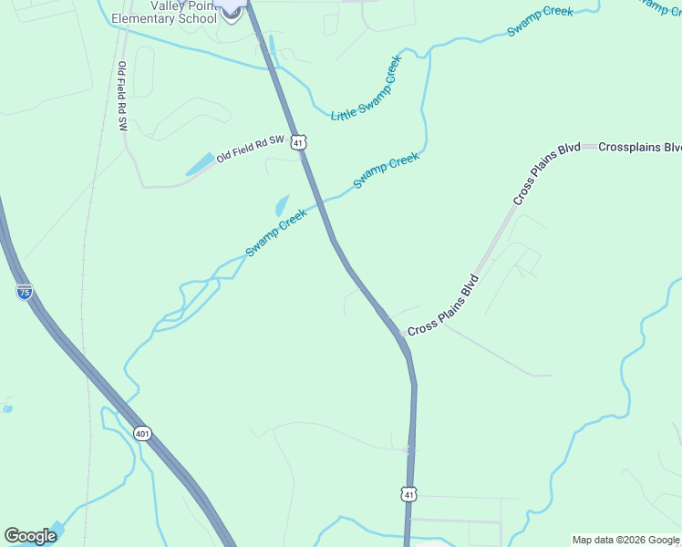 map of restaurants, bars, coffee shops, grocery stores, and more near 3940 South Dixie Road in Dalton